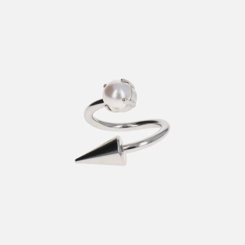 Justine Clenquet Harper Ring - Palladium sold by Kith
