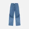The Attico Long Pant - Sky Blue sold by Kith