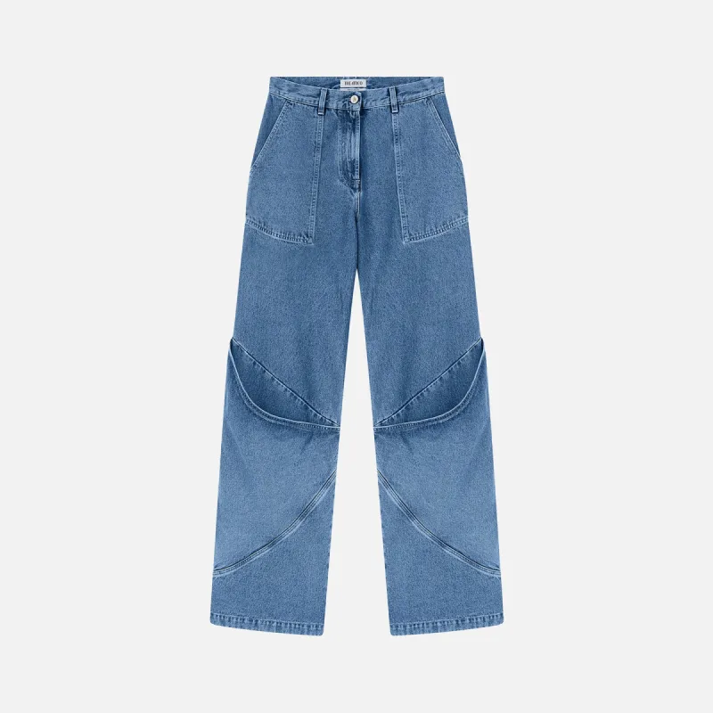 The Attico Long Pant - Sky Blue sold by Kith