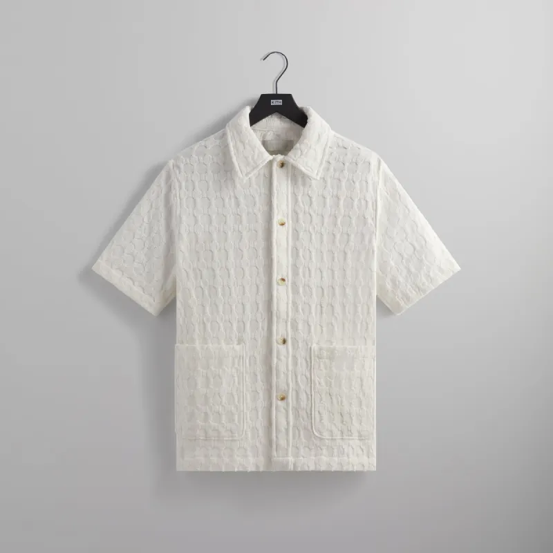 Kith Honeycomb Dobby Boxy Collared Overshirt - Skill sold by Kith