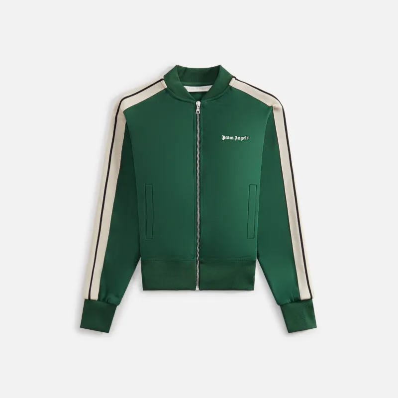 Palm Angels Bomber Collar Track Jacket - Forest sold by Kith