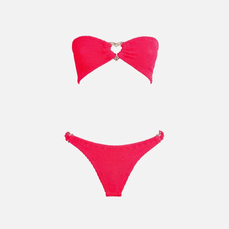 Hunza G Nicole Bikini - Hot Pink sold by Kith