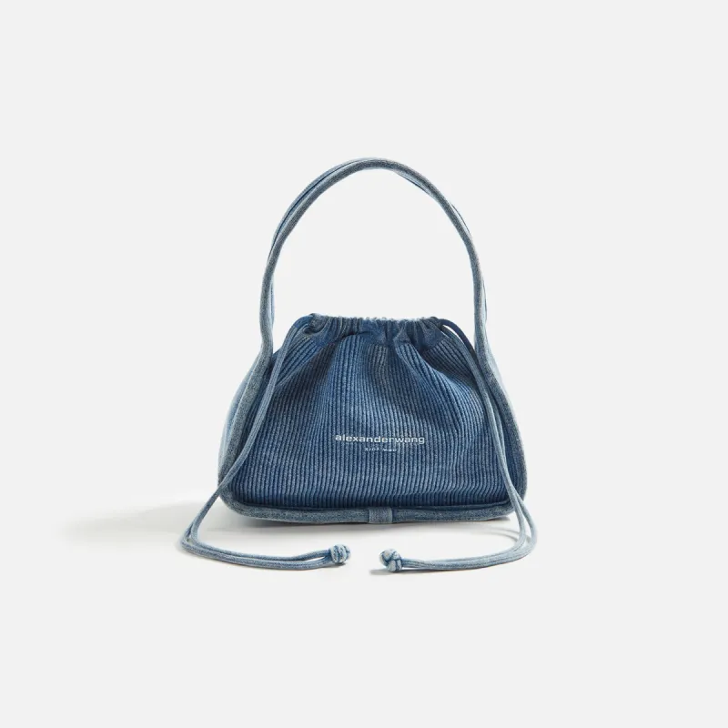 Alexander Wang Ryan Small Bag - Blue Denim sold by Kith