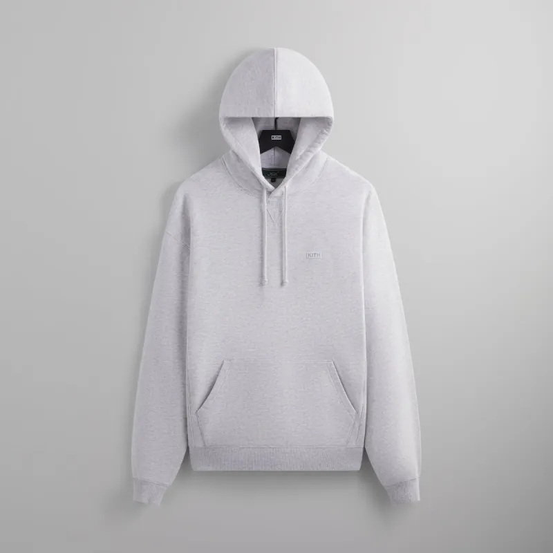 ★24SS★Kith Striped Interlock Williams III Hoodie Kith Striped Interlock Williams III Hoodie - Light Heather