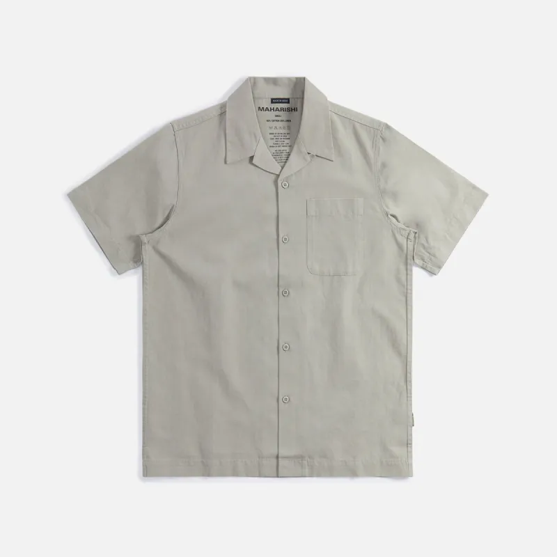 Maharishi Camp Collar Shirt - Silver Sage sold by Kith