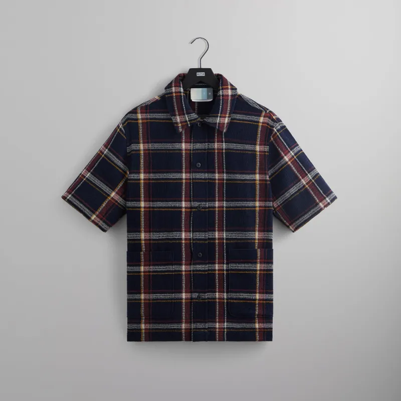 Kith Double Weave Boxy Collared Overshirt - Nocturnal | Parallel
