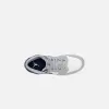 Jordan GS Air Jordan 1 Mid - White / Midnight Navy / Wolf Grey sold by Kith
