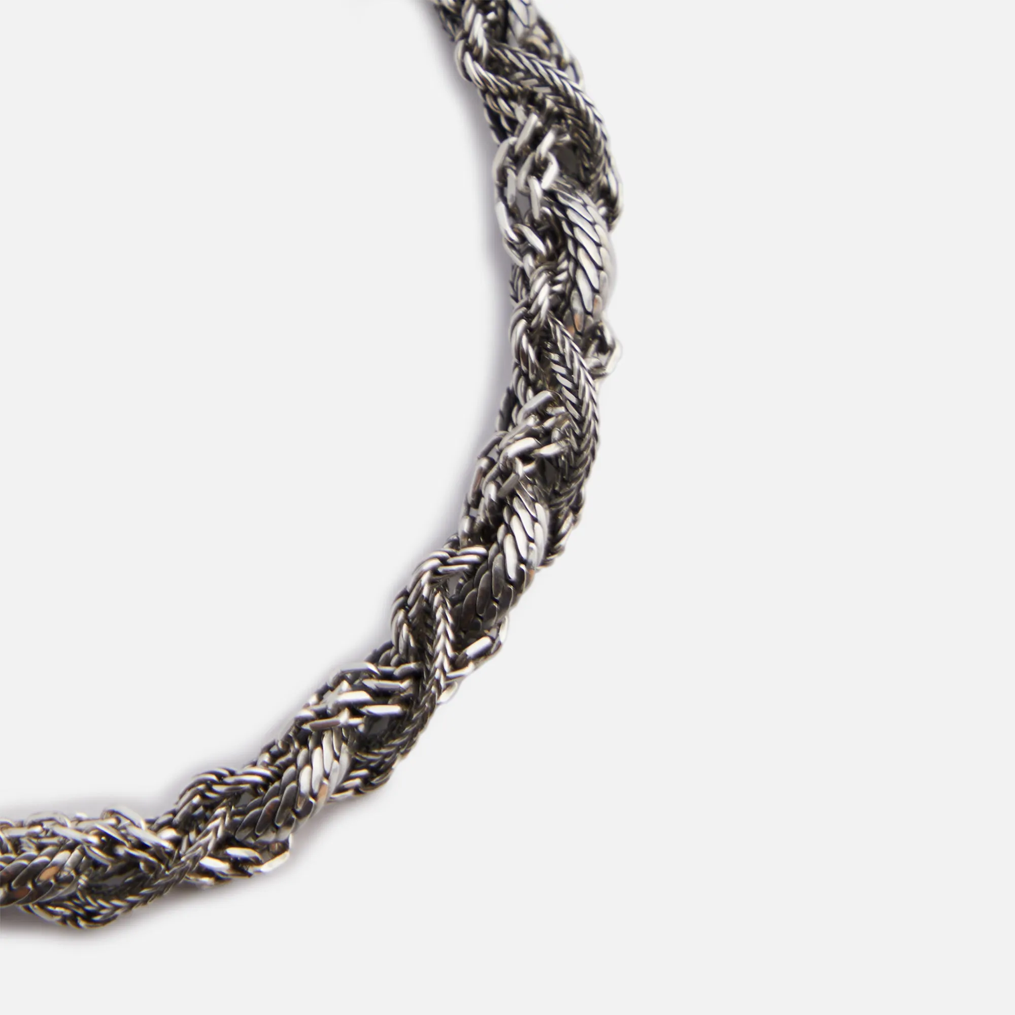 Emanuele Bicocchi Round Braid Bracelet Small - Silver sold by Kith product image thumbnail 2