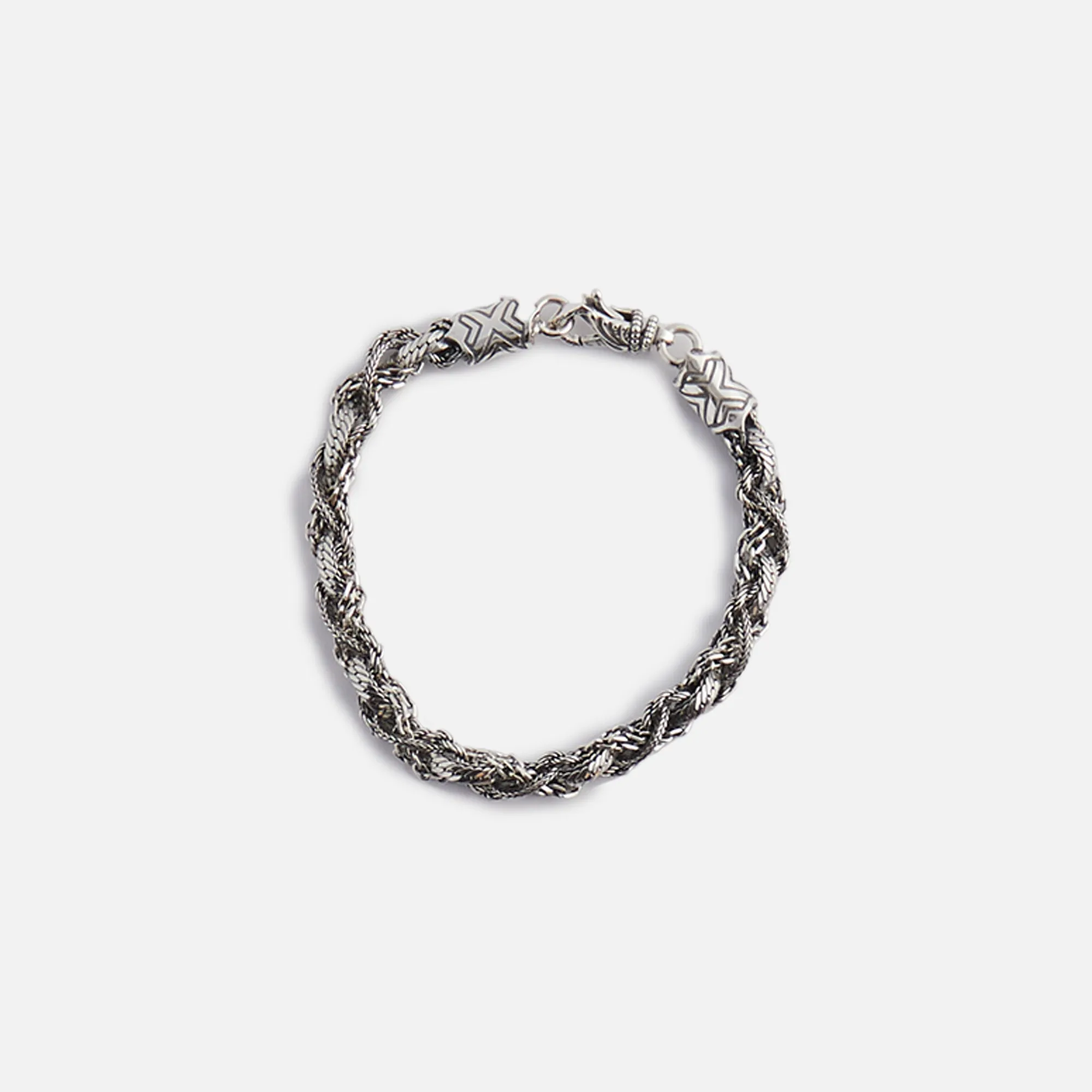 Emanuele Bicocchi Round Braid Bracelet Small - Silver sold by Kith