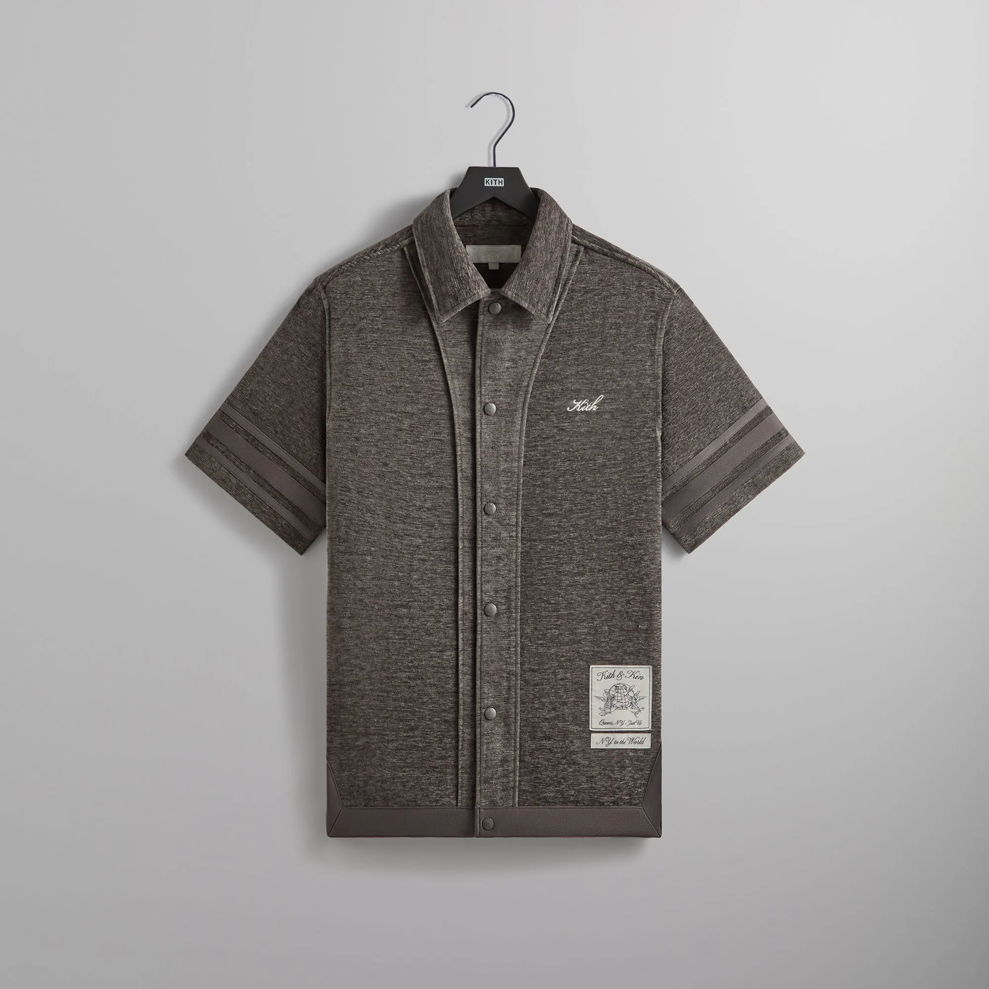 Kith Chenille Woodpoint Shirt - Somber sold by Kith