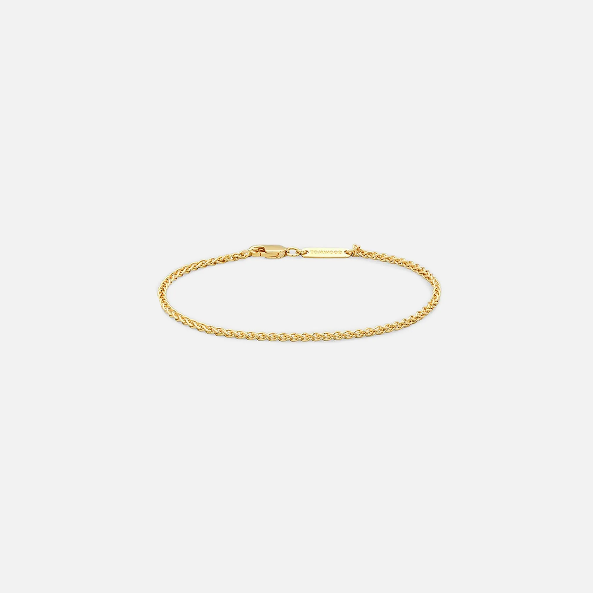 Tom Wood Spike Bracelet Gold 8.3 inch - Gold sold by Kith
