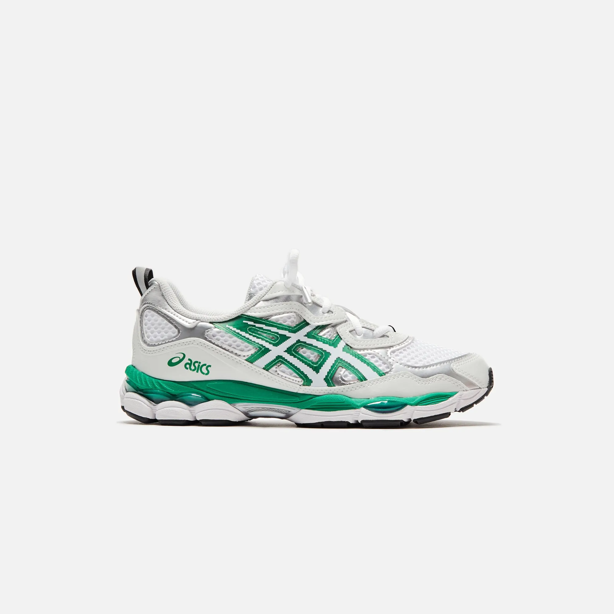 ASICS x Hidden Gel-NYC - White / Green / Metallic Silver sold by Kith