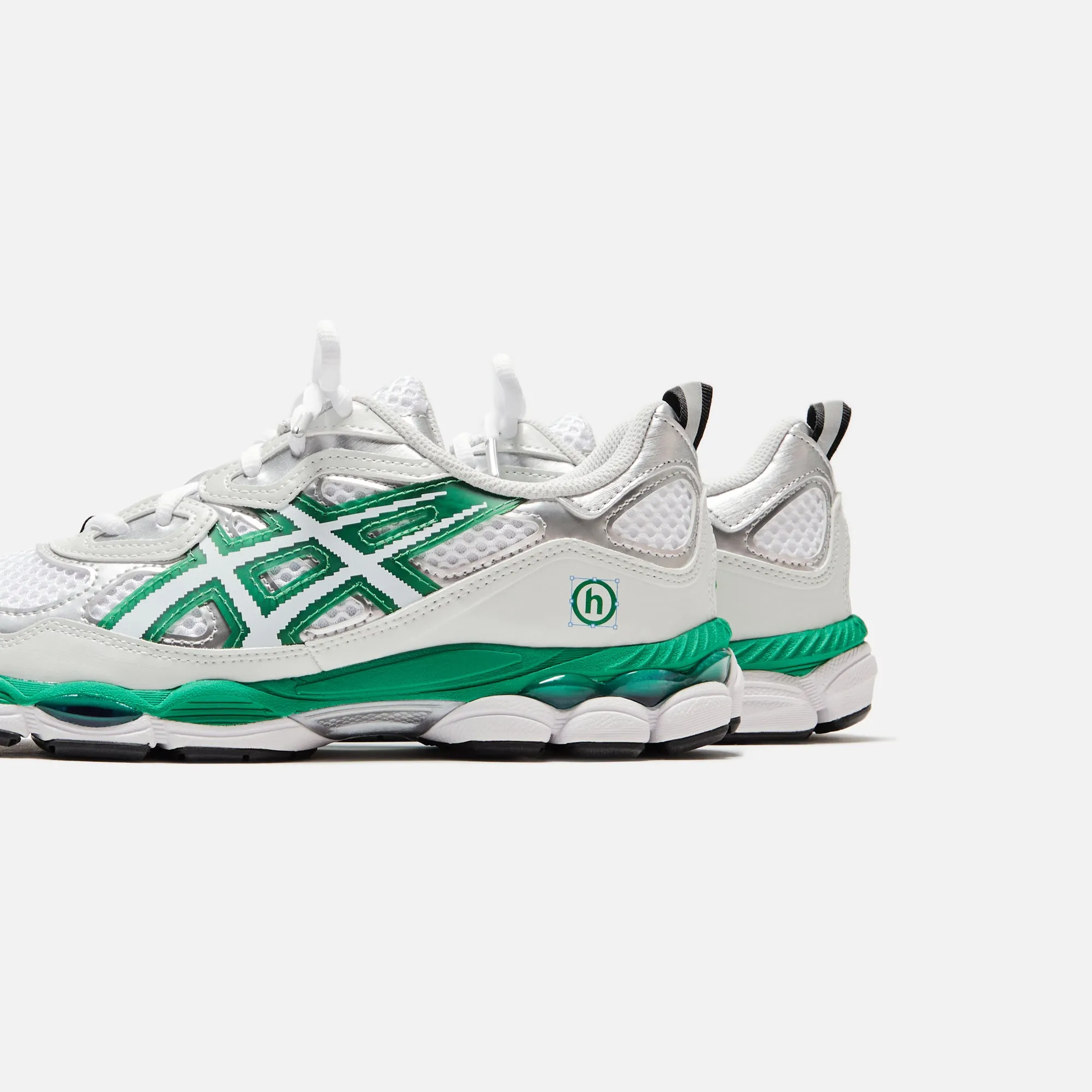 ASICS x Hidden Gel-NYC - White / Green / Metallic Silver sold by Kith product image thumbnail 3