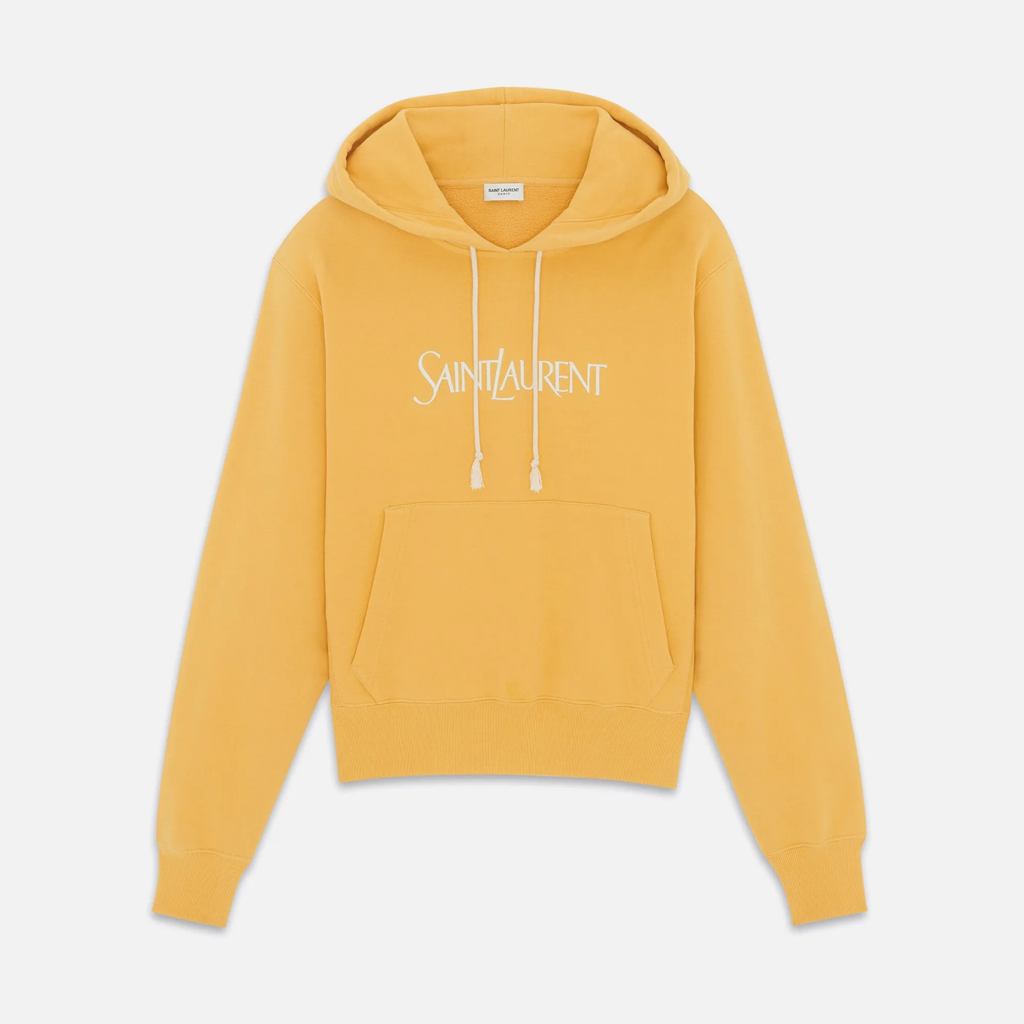 Saint Laurent Large Hoodie - Yellow / Natural sold by Kith