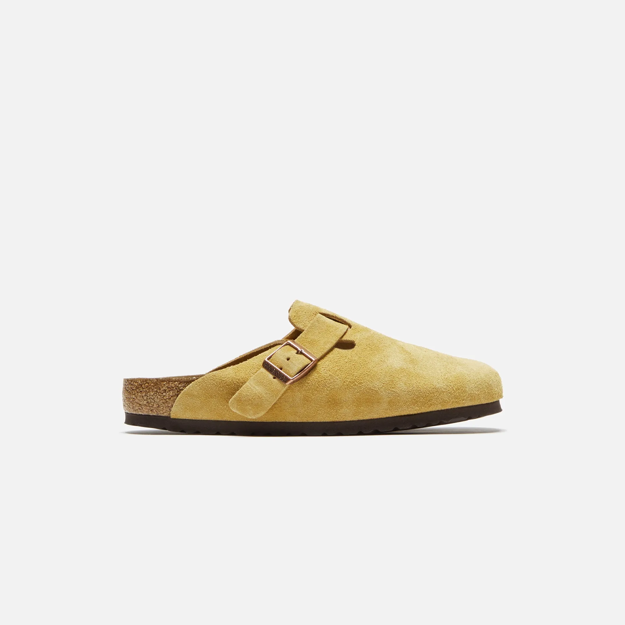 Birkenstock Boston Suede - Latte Cream sold by Kith