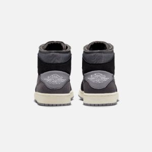 Nike Air Jordan 1 Mid SE Craft “Inside Out” - Black / Light Graphite / Sail / Cement Grey sold by Kith