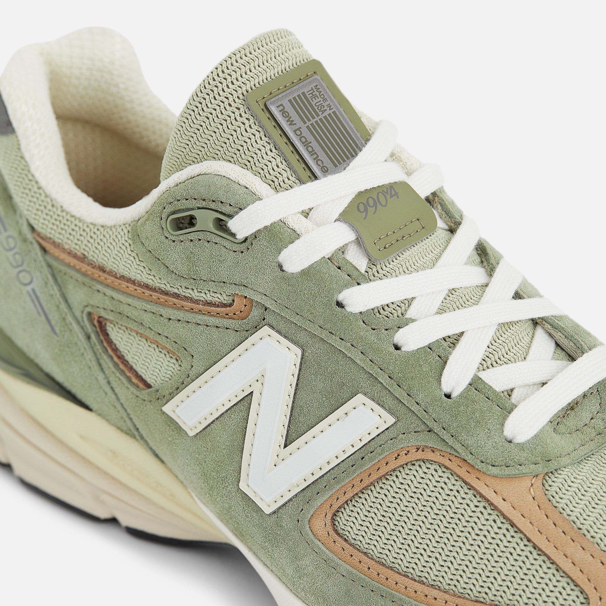 New Balance 990v4 Made in USA - Olive sold by Kith product image thumbnail 4