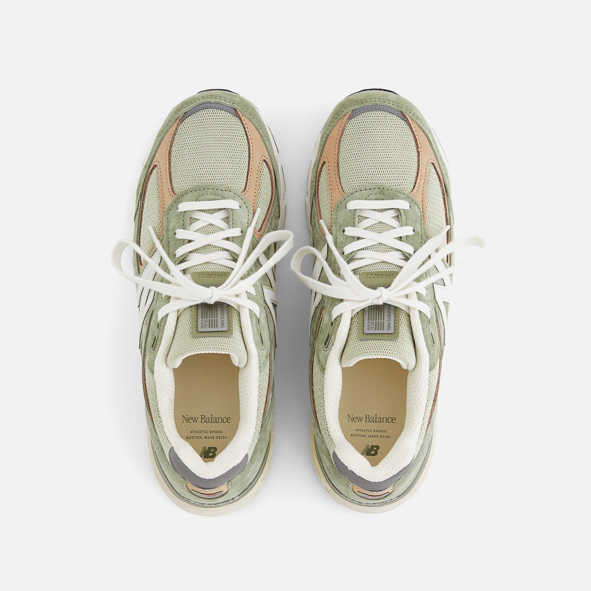 New Balance 990v4 Made in USA - Olive sold by Kith product image thumbnail 3