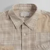 Kith Patchwork Jaydin Buttondown Shirt - Sediment sold by Kith