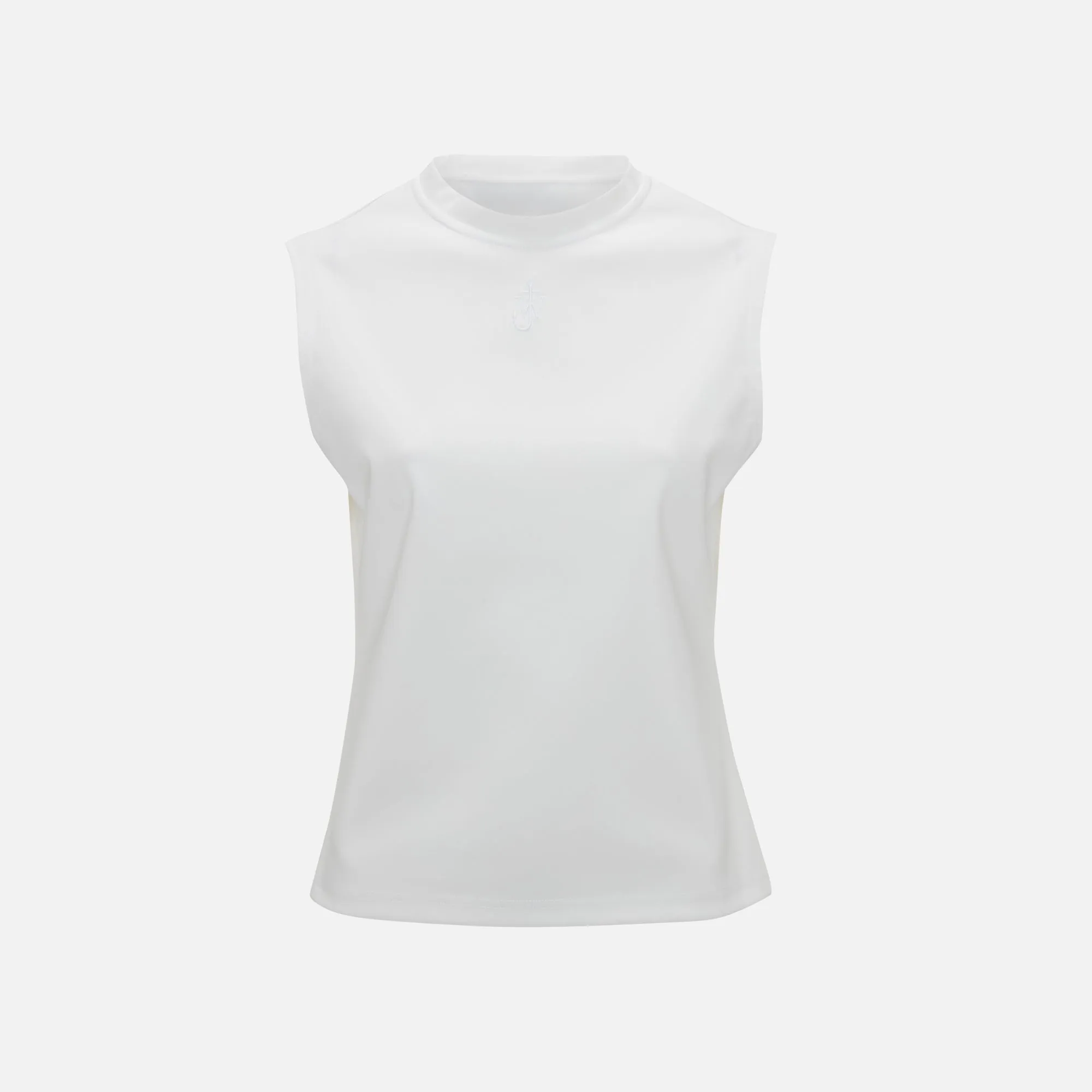 JW Anderson Anchory Embroidery Tank Top - White sold by Kith