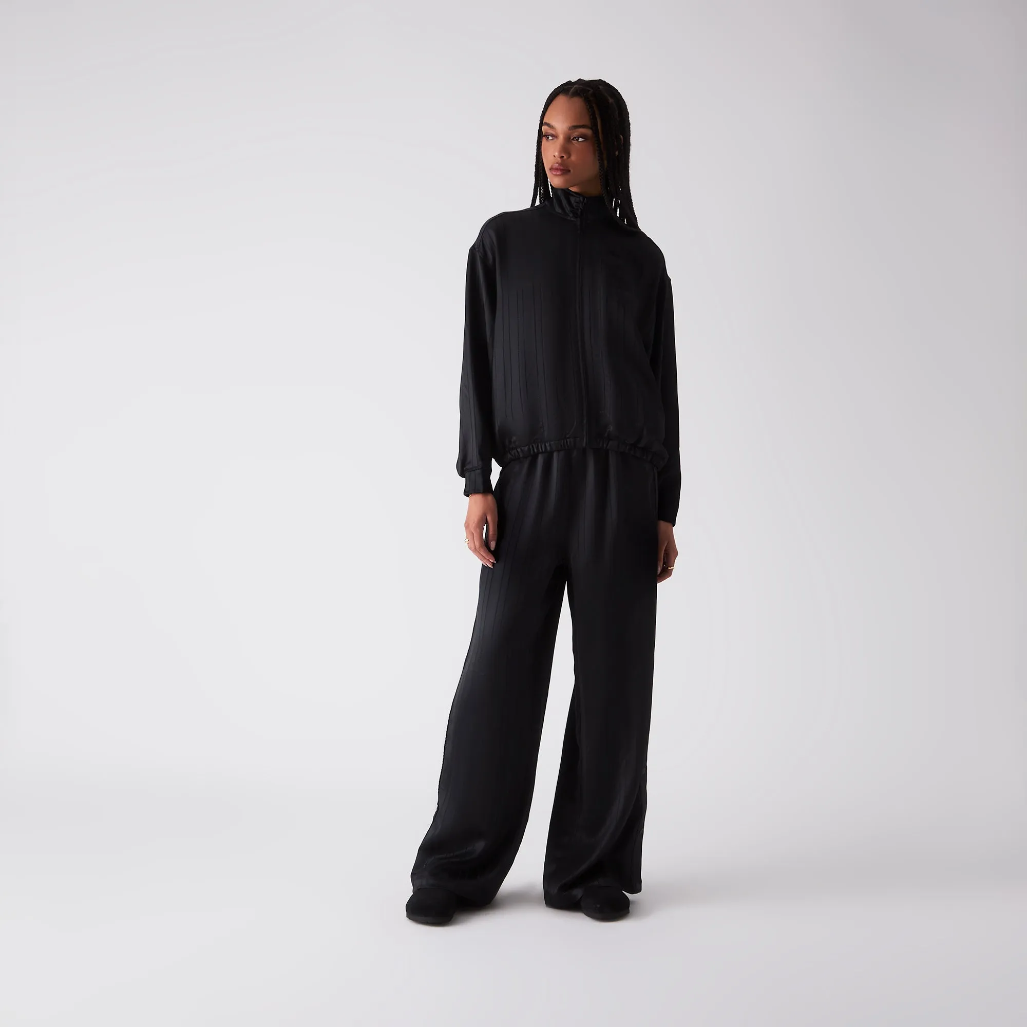 Kith Women Florin Satin Tearaway Pant - Black sold by Kith product image thumbnail 2