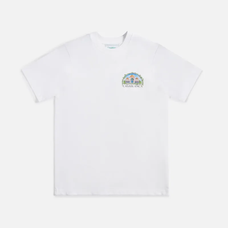Casablanca Vue De Damas Printed Tee - White made by Kith