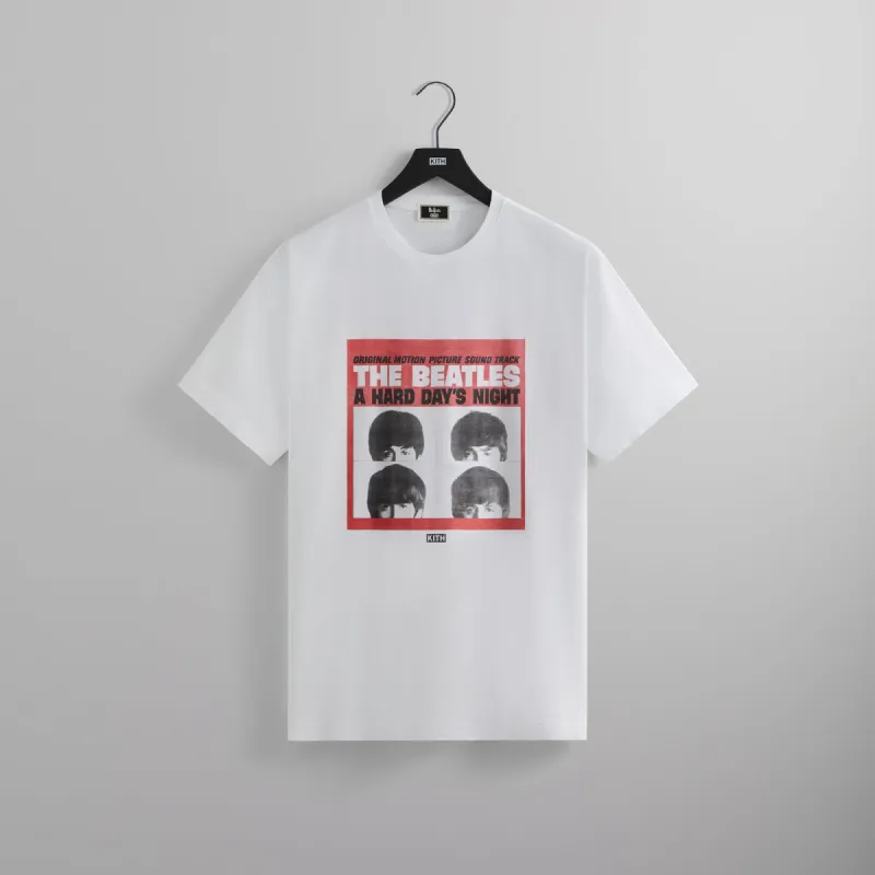 Kith for The Beatles Hard Days Night Vintage Tee - White sold by Kith