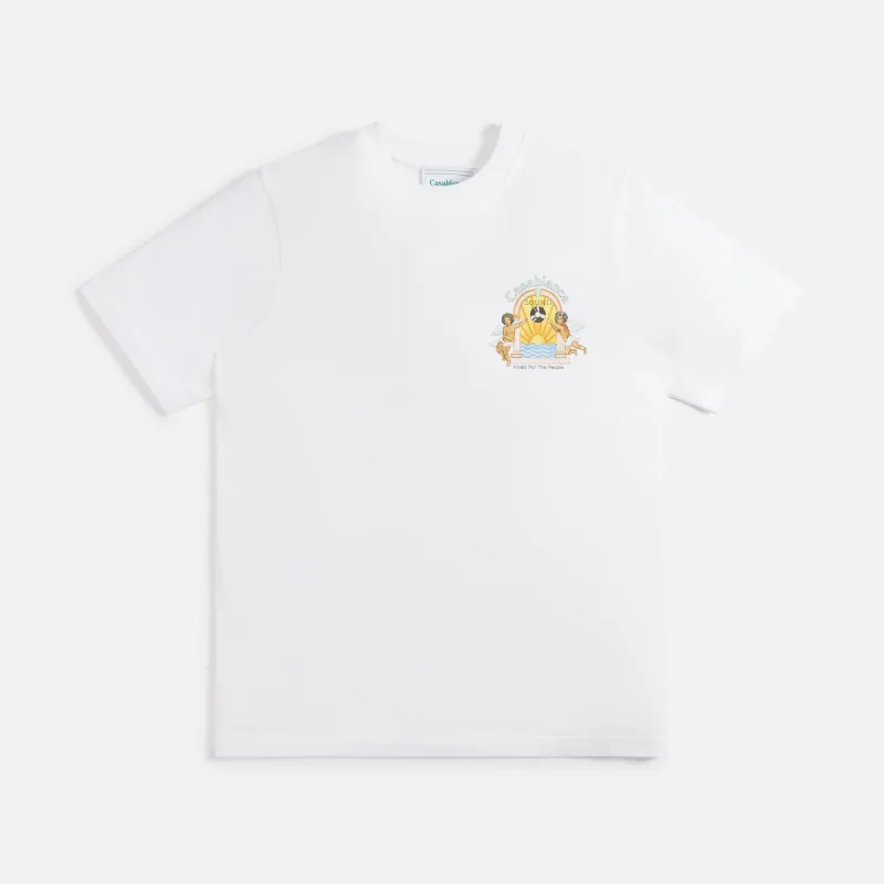 Casablanca Studio De Musique Printed Unisex Tee - White sold by Kith