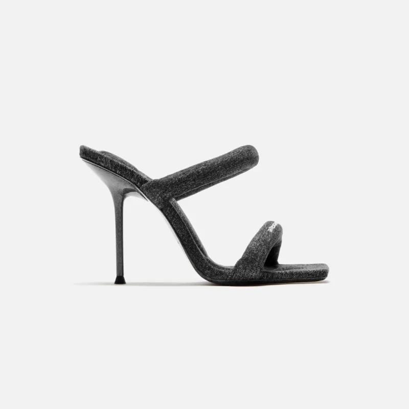 Alexander Wang Julie Tubular Sandal - Grey Aged Denim made by Alexander Wang
