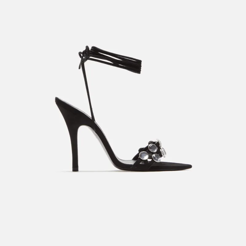The Attico Grid Sandal 105mm - Black sold by Kith