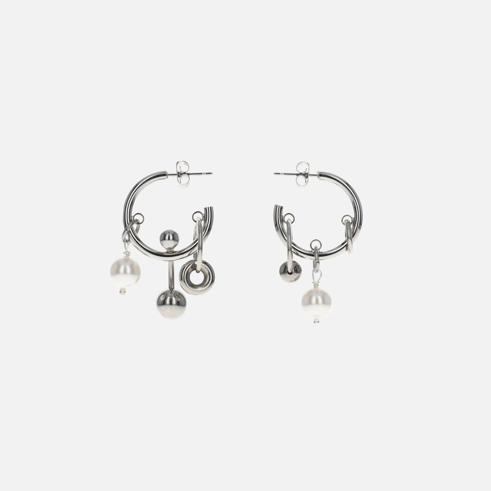 Justine Clenquet Robyn Earrings - Palladium sold by Kith