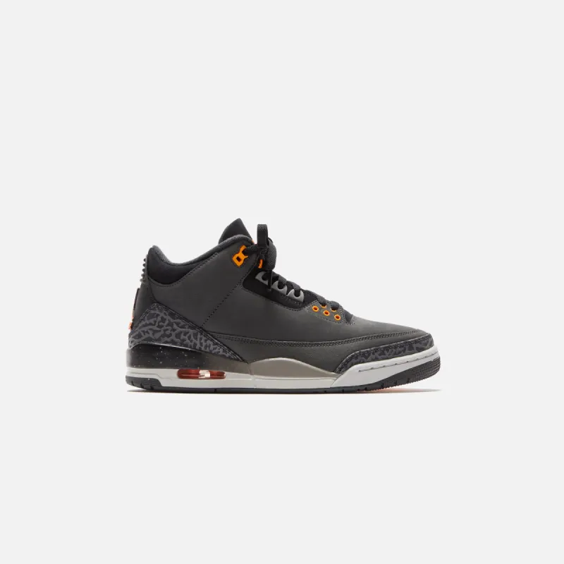 Nike Air Jordan 3 Retro - Night Stadium / Total Orange / Black sold by Kith
