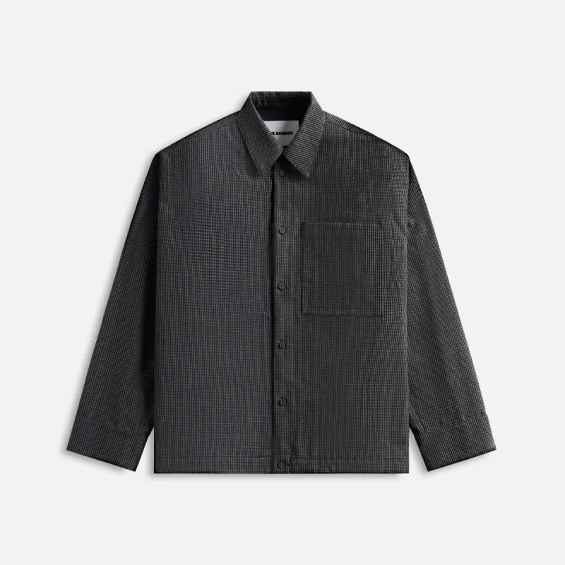 Jil Sander Wool Check Tailoring Jacket - Dark Edge sold by Kith
