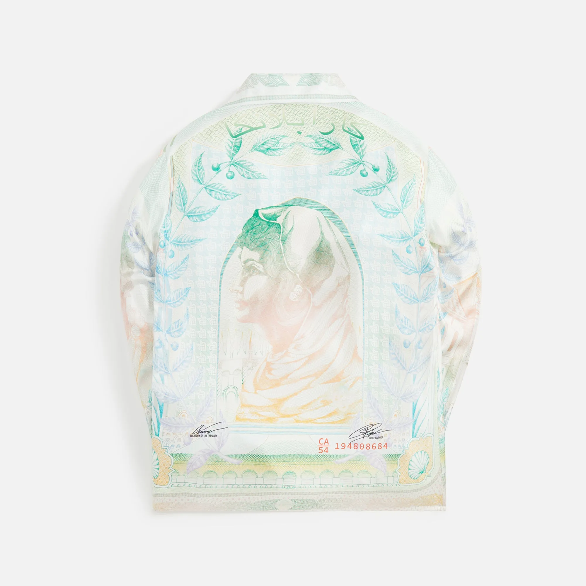 Casablanca Twill La Monnaie Cuban Collar Long Sleeve Shirt Silk - Multi sold by Kith product image thumbnail 2