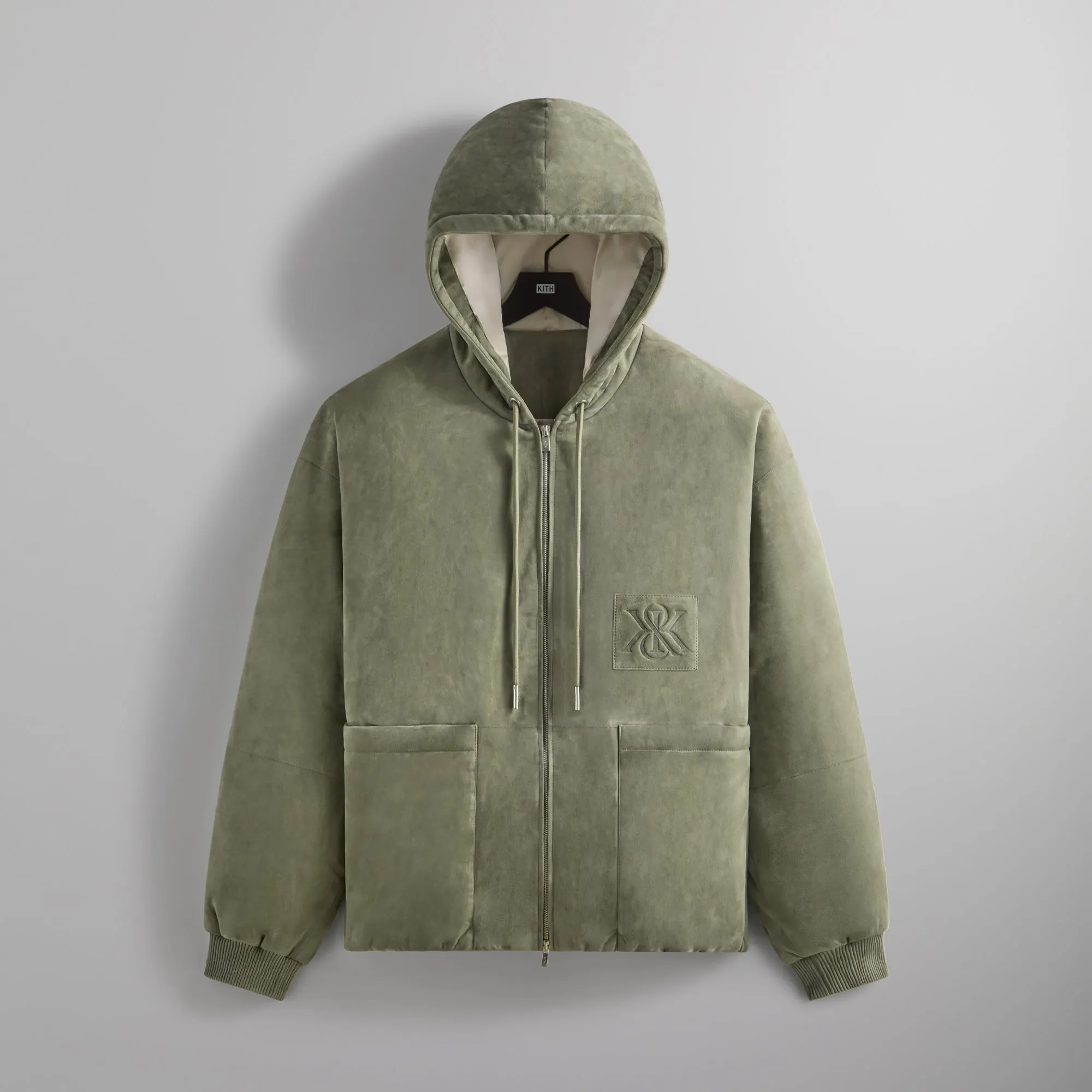 Kith Puffed Suede Jaysen Hoodie - Region sold by Kith