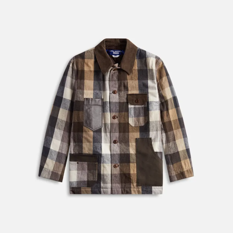 Junya Watanabe MAN Cotton Corduroy Leather Flannel - Flannel Check sold by Kith