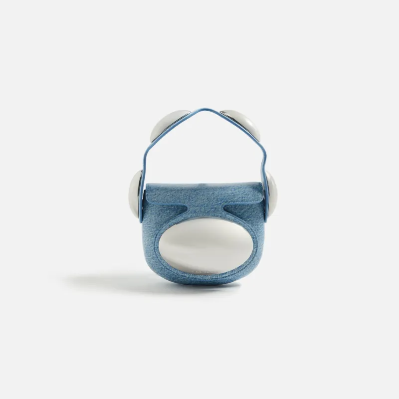 Alexander Wang Dome Mini Top Handle Bag - Blue sold by Kith