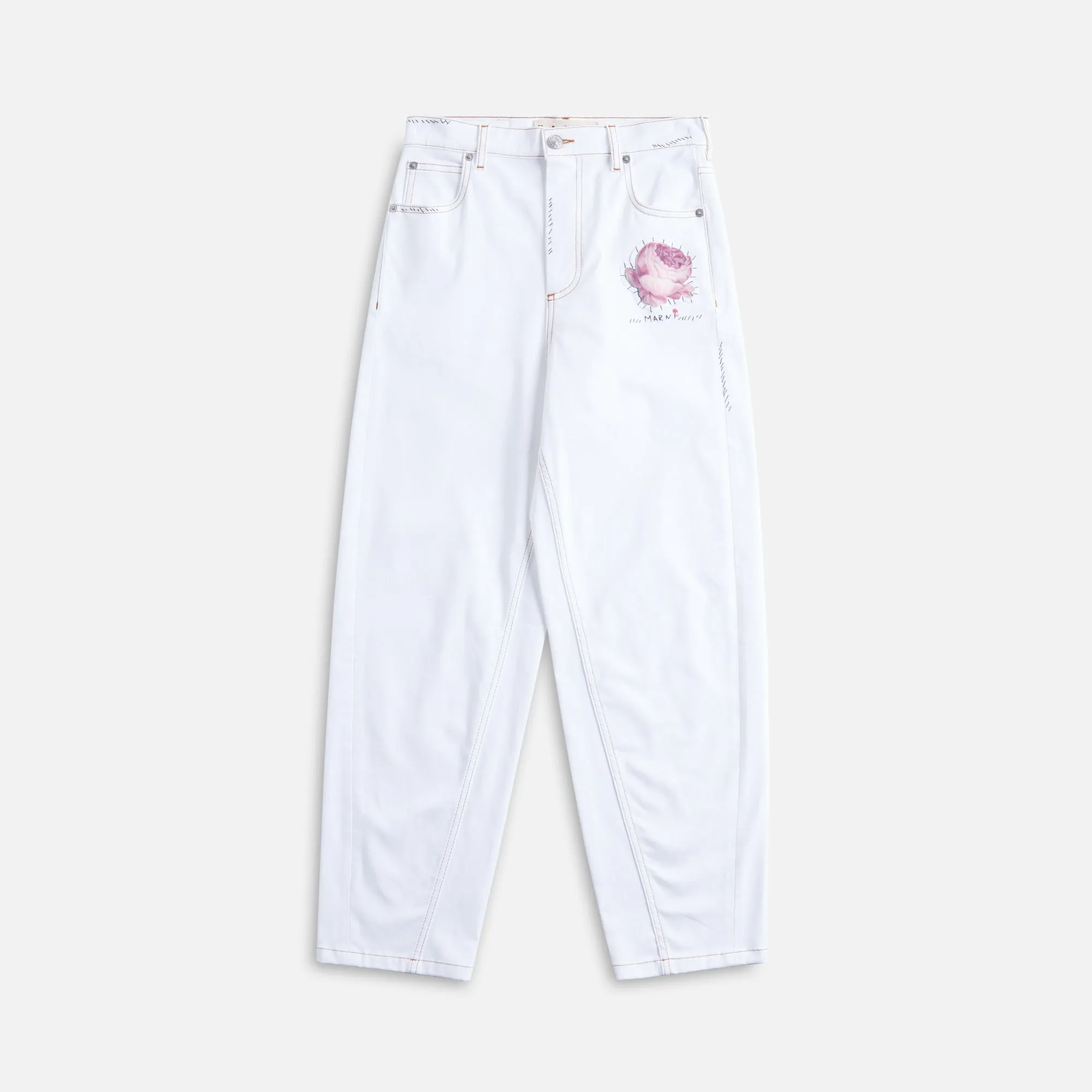 Marni Trousers - Lily White sold by Kith