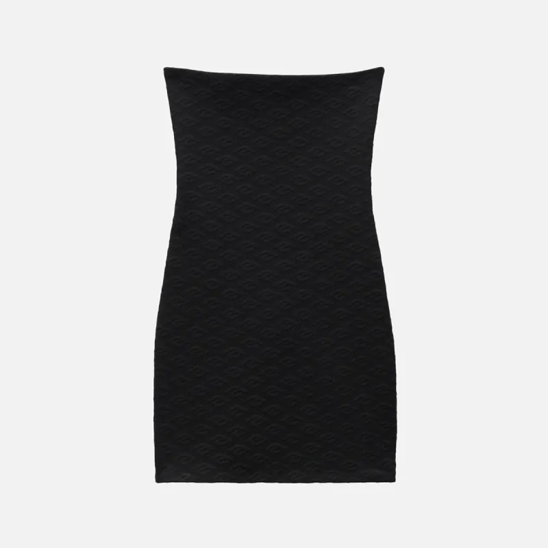 T by Alexander Wang Skewed Logo Jacquard Dress - Creamy Black made by T by Alexander Wang
