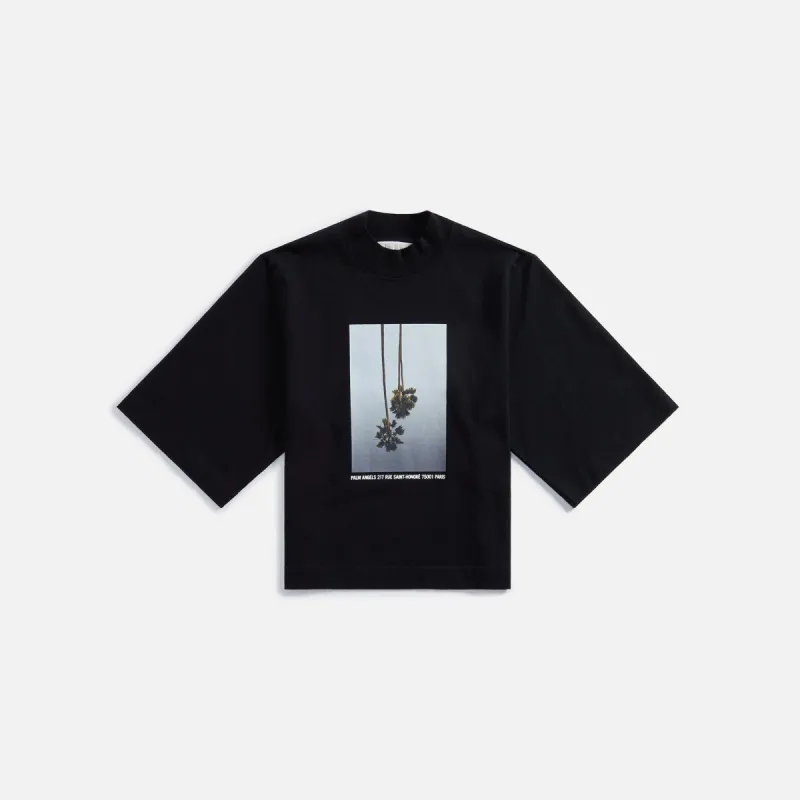 Palm Angels Mirage Boxy Tee - Black Light Grey sold by Kith