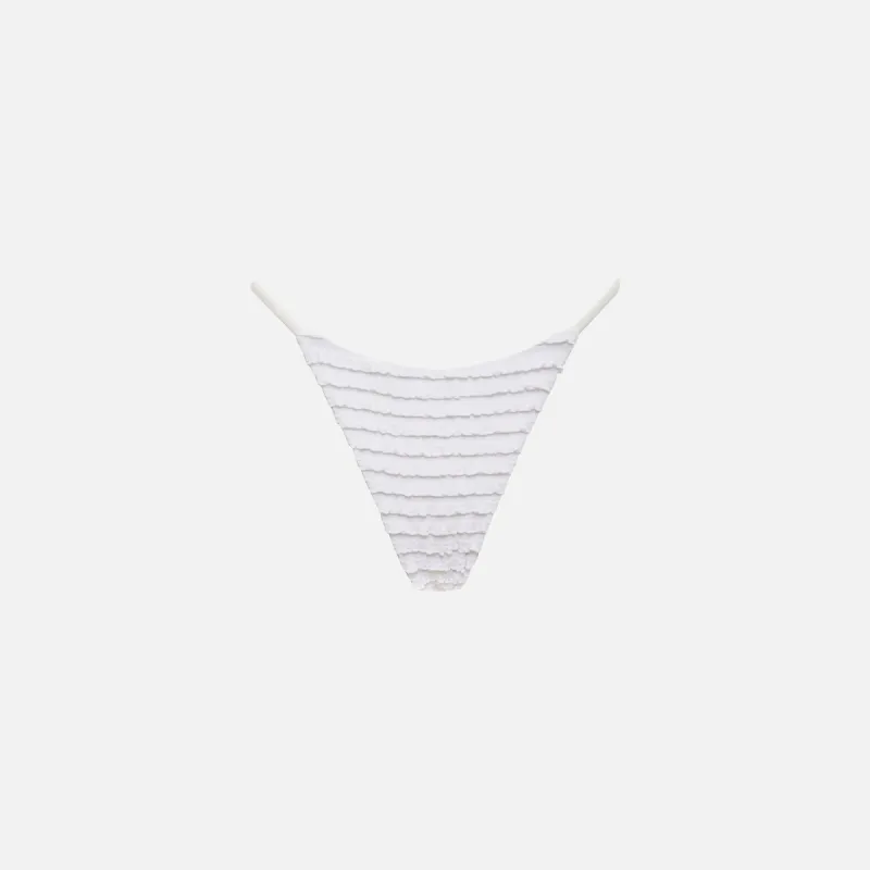 Frankies Bikinis x Sydney Sweeney Spice Ruffle Jacquard Bottom - Dearly Beloved sold by Kith