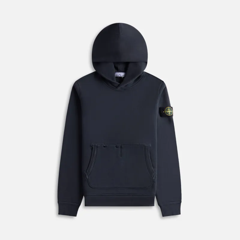 Stone Island Garment Dyed Hoodie - Black sold by Kith