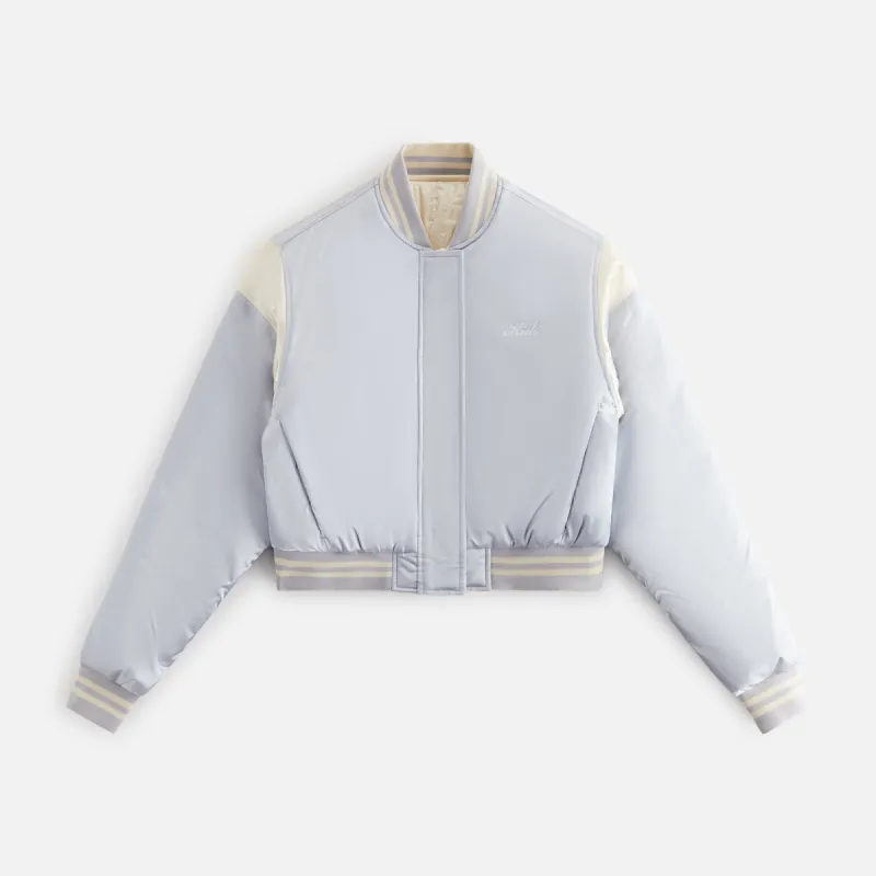 Kith Women Landry Cropped Varsity Bomber - Kyanite sold by Kith