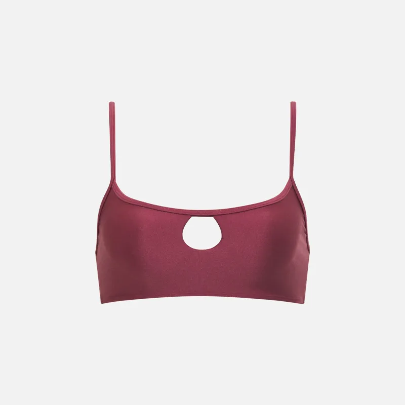 Frankies Bikinis x Sydney Sweeney Elisa Shine Top - Dusty Rose sold by Kith
