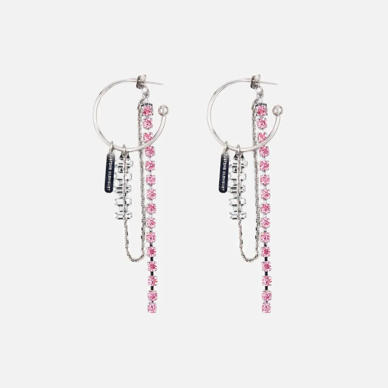 Justine Clenquet Amanda Earrings - Pink sold by Kith