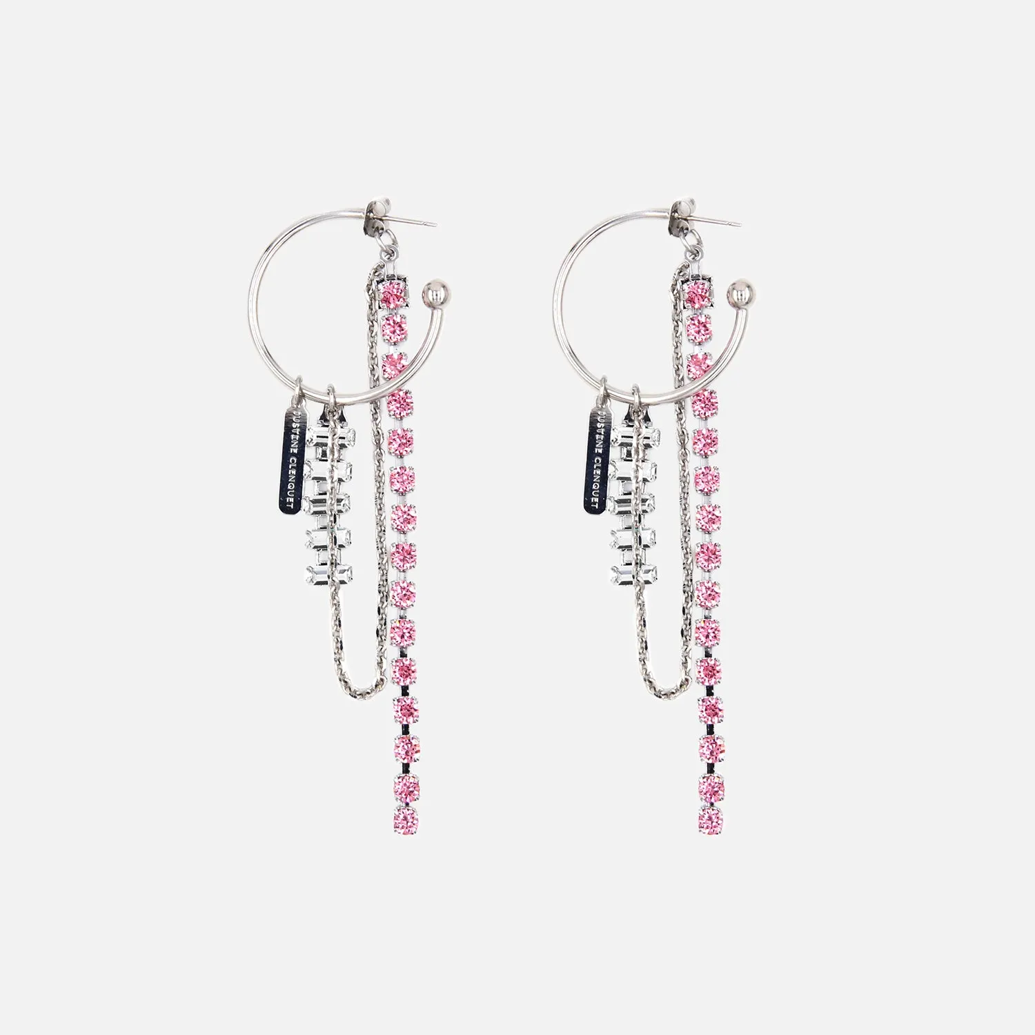 Justine Clenquet Amanda Earrings - Pink sold by Kith