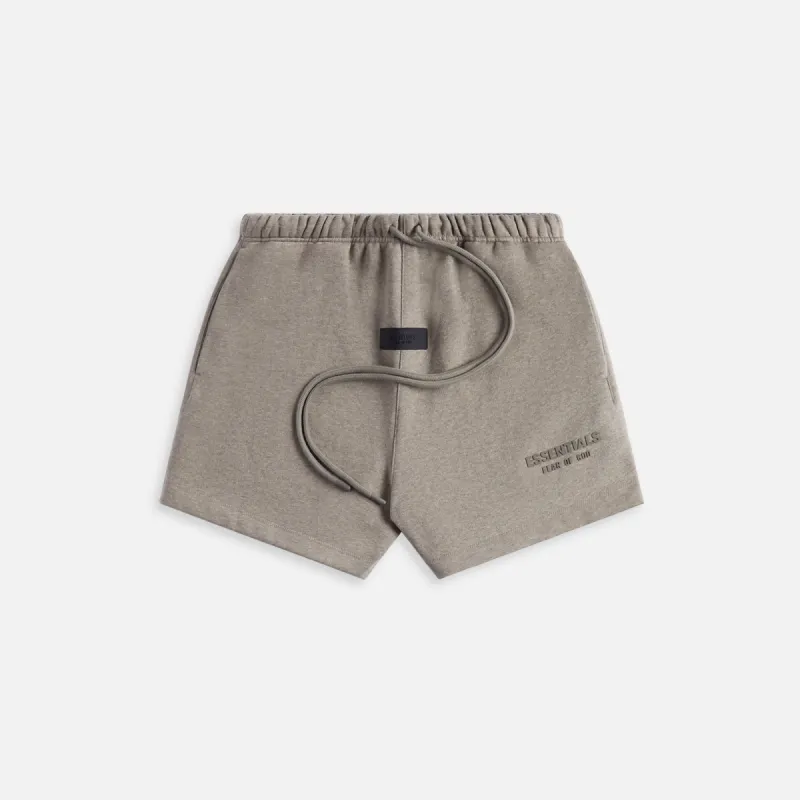 Essentials Sweat Short - Heather Grey sold by Kith