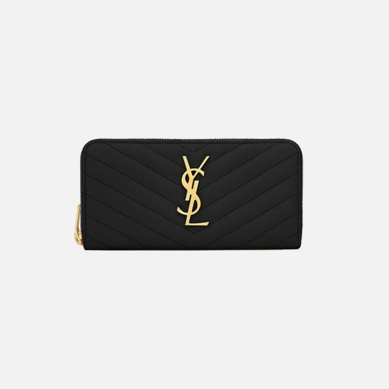 Saint Laurent YSL (117Y) Mono Wallet - Nero sold by Kith