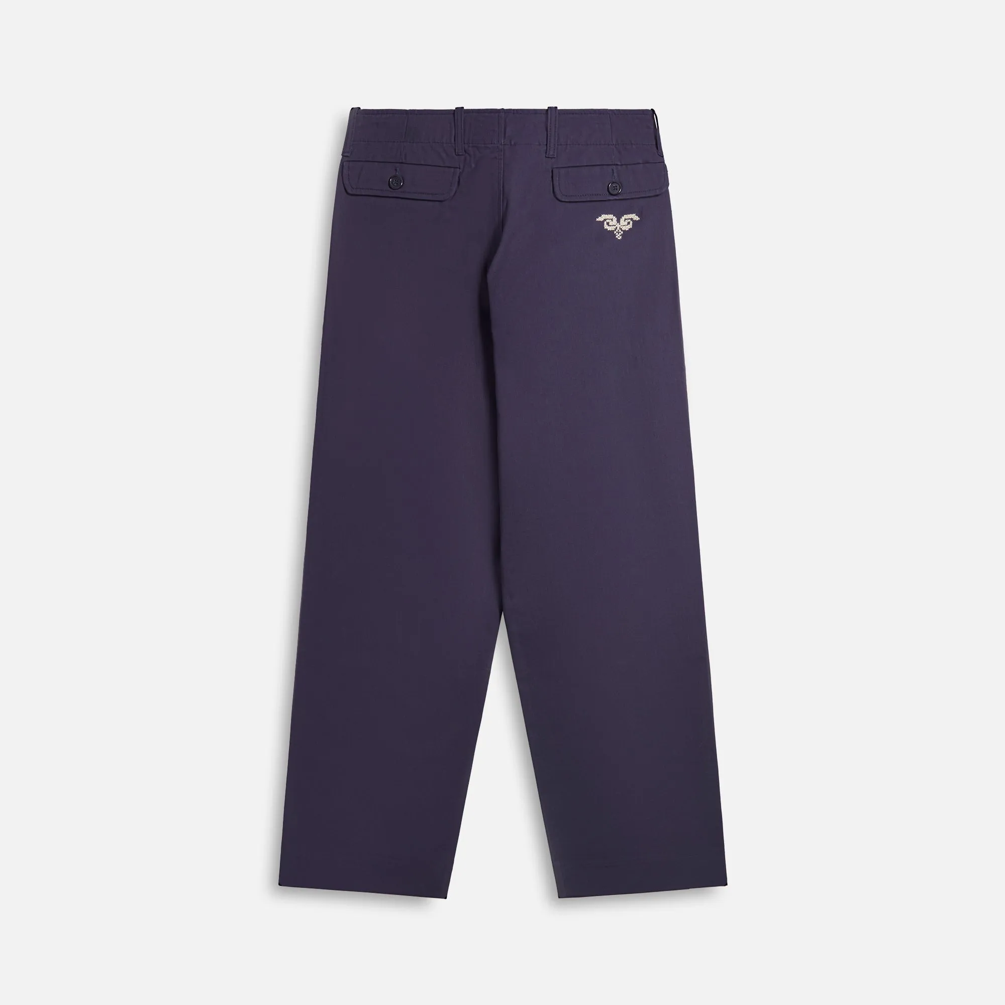 Adish Barwaz Maskor Cotton Drill Trousers - Navy sold by Kith product image thumbnail 2