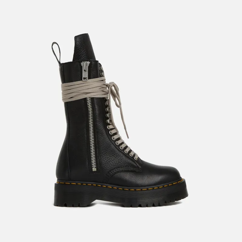 Dr. Martens x Rick Owens Quad Sole Calf Length Boot - Black sold by Kith